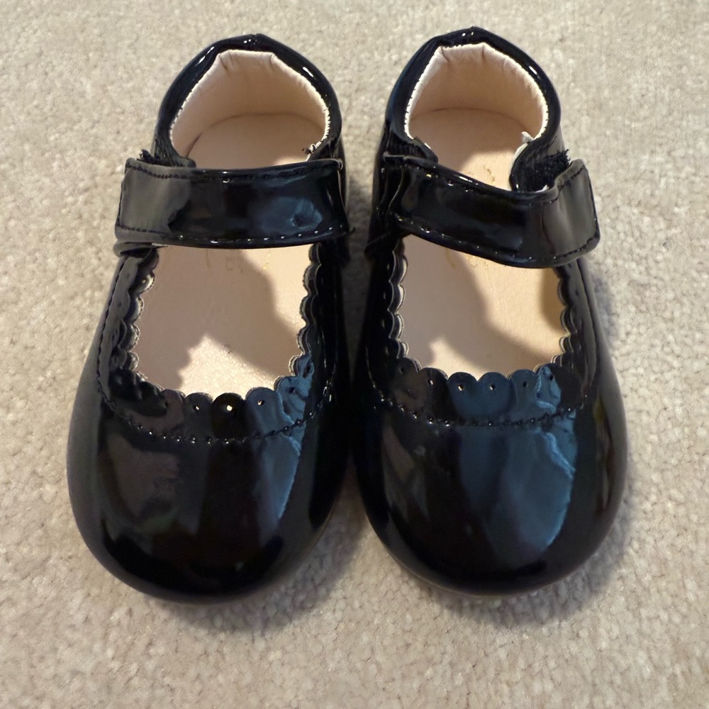 Black Patent Leather Kids Shoes